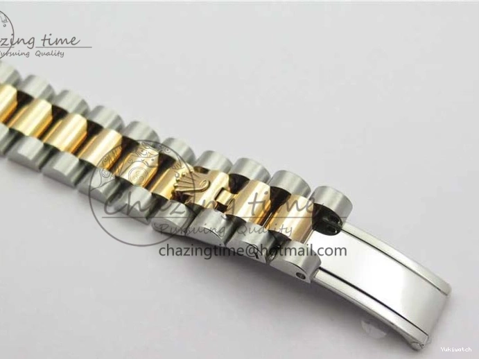 RG SS President Stick Markers NH05A Best GSF 178274 SEIKO 31mm Datejust Edition on Bracelet Dial SS RG Silver 1123